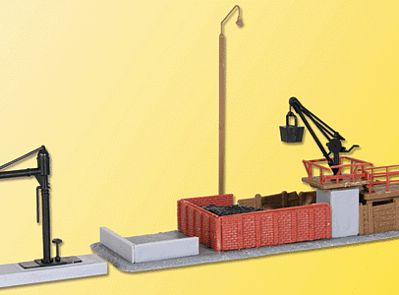 Kibri 37434 N Scale Coaling Point w/Water Tower -- 4-3/4 x 1-5/8" (12 x 4cm); 1-3/4 x 3/8" (4.5 x 1cm)