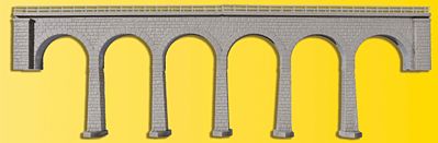 Kibri 37663 N Scale River Valley Single Track Viaduct w/Ice Breaker Piers -- 14 x 1-1/2" 34.8 x 3.8cm