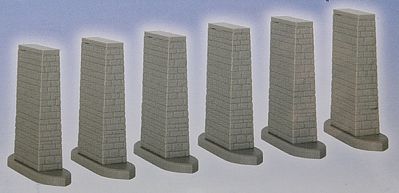 Kibri 37675 N Scale Viaduct Piers For Straight Or Curved Bridges