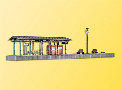 Kibri 37754 HO Scale Platform w/LED Lighting -- Kit - 8-7/8 x 1-1/2 x 1-9/16" 22.5 x 3.8 x 4c