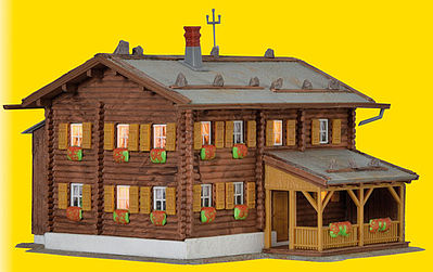 Kibri 38004 HO Scale Sonnenhalde Inn w/Lights -- Kit - 4-3/4 x 4-15/16 x 3-1/2" 12 x 12.5 x 9cm