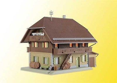 Kibri 38024 HO Scale Cheese Dairy with LED Light -- Kit - 7-1/4 x 4-3/4 x 5-1/2" 18.5 x 12 x 14cm