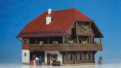 Kibri 38072 HO Scale Forester's Lodge -- 6 x 4-1/2" 15 x 11.5cm