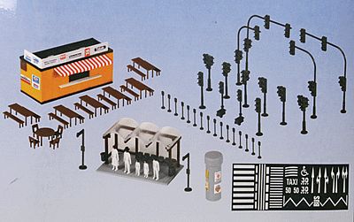 Kibri 38102 HO Scale City Street Assortment