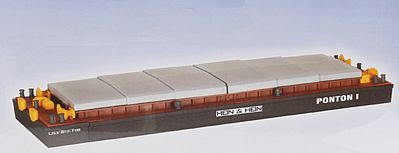 Kibri 38524 HO Scale Bulk Material Loading Barge -- 11 x 3-5/8 x 1-1/8" 27.5 x 9 x 2.8cm