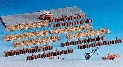 Kibri 38528 HO Scale Dockside Accessories
