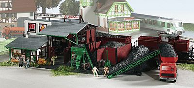 Kibri 38536 HO Scale Coal Building -- 10-5/8 x 5-15/16 x 3-11/16" 27 x 15 x 9.5cm