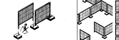 Kibri 38649 HO Scale Fence -- Length: 49-3/16" 125cm