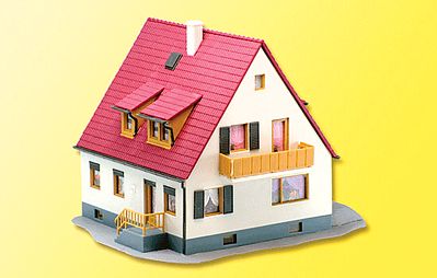 Kibri 38710 HO Scale Lindenstrasse Detached House -- 5-5/8 x 4-13/16 x 4" 14.3 x 12.2 x 10.2cm