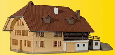 Kibri 38804 HO Scale 30 Years Kibri - Wood Yard Building without Shed -- 13-5/8 x 7-3/16 x 5-3/8" 34 x 18 x 13.5cm