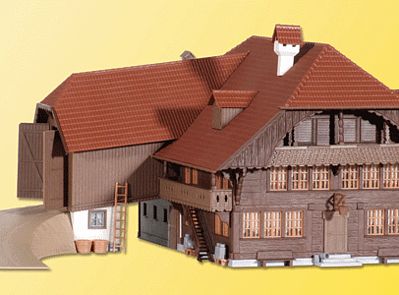 Kibri 38808 HO Scale Farm in Emmental -- 7-5/16 x 11-5/8 x 5-5/16" 18.5 x 29 x 13.5cm