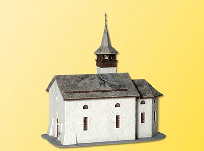 Kibri 38813 HO Scale Chapel in Saas-Grund -- 6-11/16 x 4-3/4 x 7-1/8" 17 x 12 x 18cm