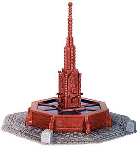 Kibri 38910 HO Scale Fountain in Urach -- 2-3/8 x 2-3/8 x 2-3/4" 6 x 6 x 7cm