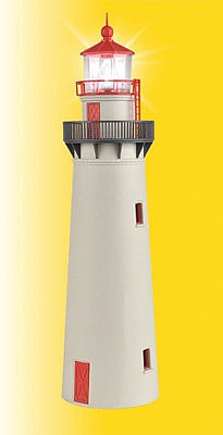 Kibri 39170 HO Scale Lighthouse w/LED Beacon -- Kit - 2-1/4" 5.8cm Diameter, 8-3/4" 22.3cm Tall