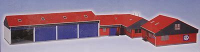 Kibri 39211 HO Scale THW Maintenance Garage -- 28-3/8 x 15/34" 72 x 40cm