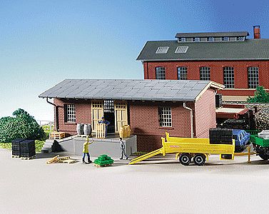 Kibri 39306 HO Scale Oberzeisel Goods Shed -- 6 x 4-3/16 x 2-5/8" 15 x 10.5 x 6.5cm