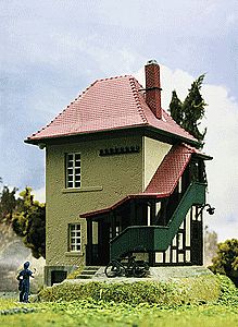 Kibri 39319 HO Scale Langenstein Block Operator's Tower -- 3-7/8 x 3-1/2 x 4-15/16" 10 x 9 x 12.5cm