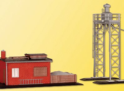 Kibri 39418 HO Scale Steam Loco Sand Facility -- 5-1/2 x 2-3/4" 14 x 7cm & 2-3/4 x 3-3/8" 7 x 8.5cm