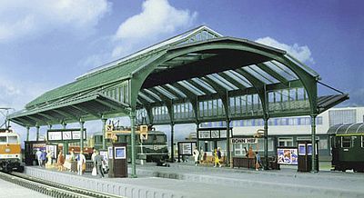 Kibri 39565 HO Scale Train Shed "Bonn" -- 43 x 22 x 13.8cm