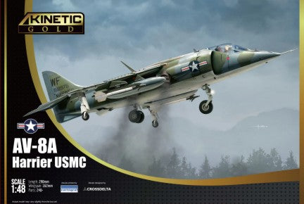Kinetic Models 48072 1/48 AV8A Harrier USMC Attack Aircraft