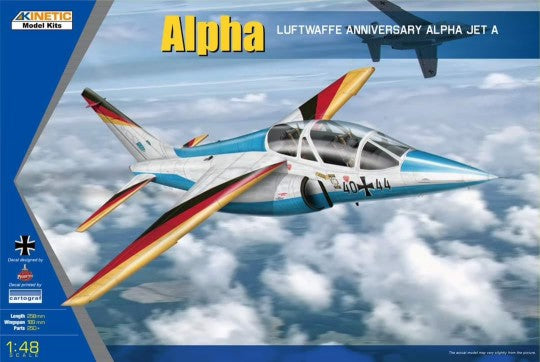 Kinetic Models 48087 1/48 Alpha Luftwaffe Anniversary Jet A Trainer/Attack Aircraft