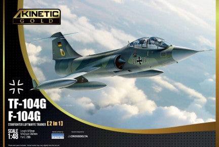 Kinetic Models 48089 1/48 TF104G/F104G Luftwaffe Trainer Starfighter (2 in 1)