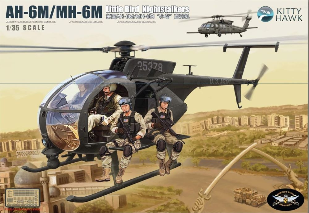 Kitty Hawk Models 50002 1/35 AH6M/MH6M Little Bird Nightstalkers US Army Helicopter (Re-Issue)