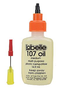 Labelle Industries 107 All Scale No. 107 Plastic-Compatible Motor Oil - 1/2oz 14.8mL -- Medium Weight