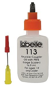 Labelle Industries 113 O Scale Knuckle Coupler Lubricant - 1/2oz 14.8mL -- For O & Larger Scale Knuckle Couplers