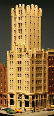 Lunde Studios 10 N Scale Ivory Tower -- Kit - 4-1/8 x 3-3/8" x 13-1/8" 10.5 x 8.6 x 33.3cm