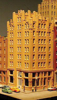 Lunde Studios 11 N Scale Century Plaza -- Kit - 4-1/8 x 3-3/8" x 8-3/8" 10.5 x 8.6 x 21.3cm