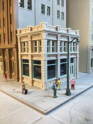 Lunde Studios 15 N Scale Kelly's Cafe -- Resin Kit - 2-1/2 x 1-11/16 x 2-5/16" 6.4 x 4.3 x 5.8cm