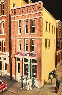 Lunde Studios 37 HO Scale Vic's Variety -- Resin Kit - 2-3/8 x 3-3/4 x 5-1/4" 6 x 9.5 x 13.3cm