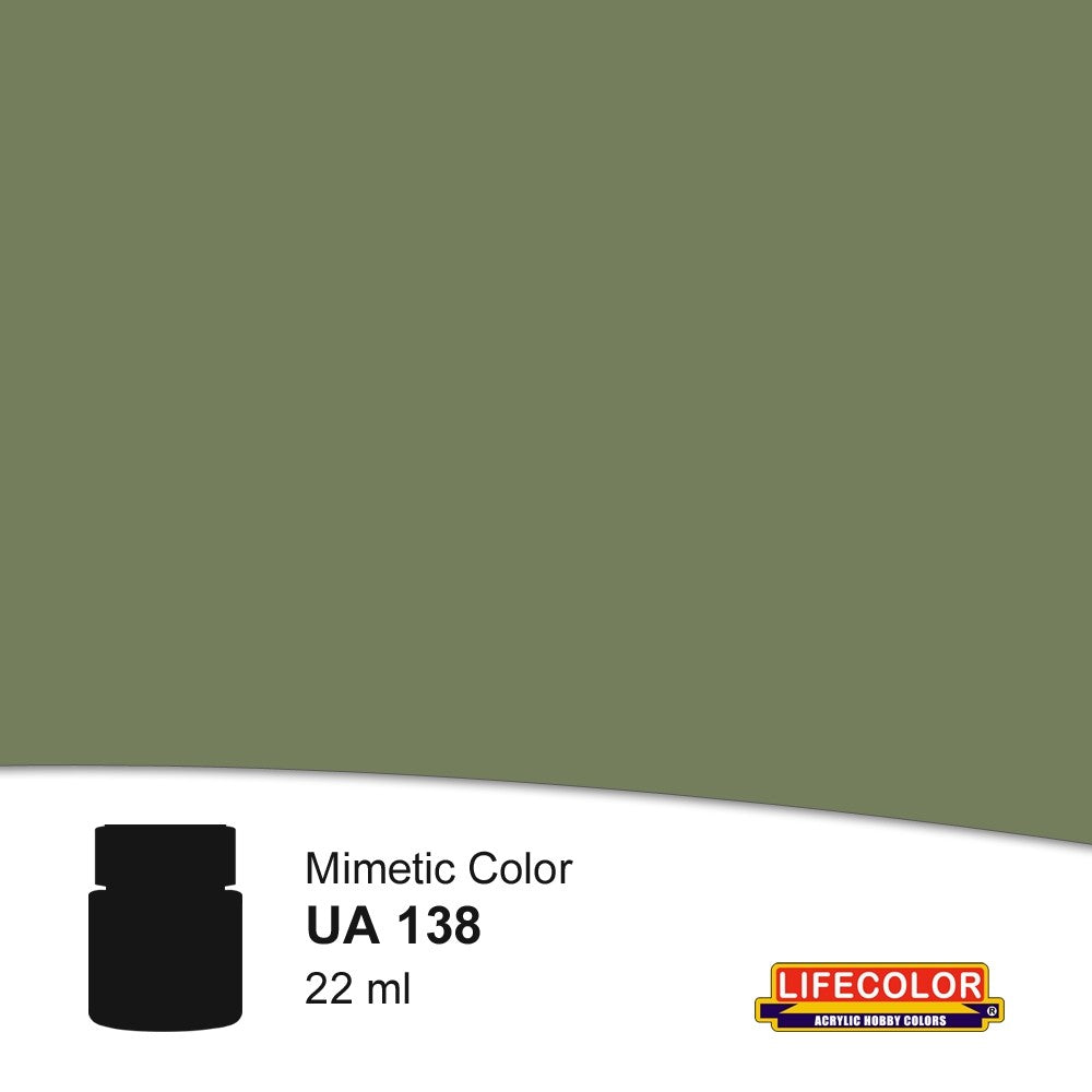 Lifecolor 138 Green RLM80 Var FS34098 Acrylic (22ml Bottle) (D)