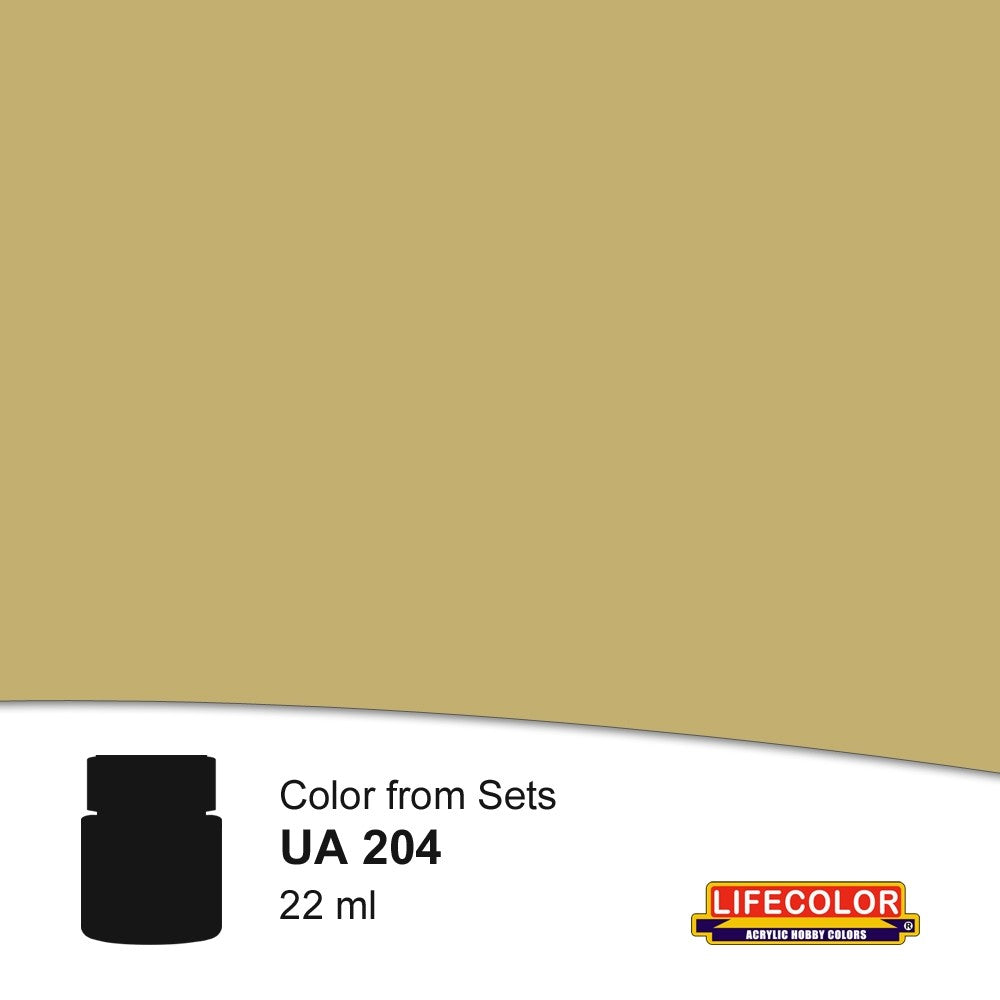 Lifecolor 204 Dark Yellow RAL7028 Acrylic for CS1 German WWII Tanks (22ml Bottle)