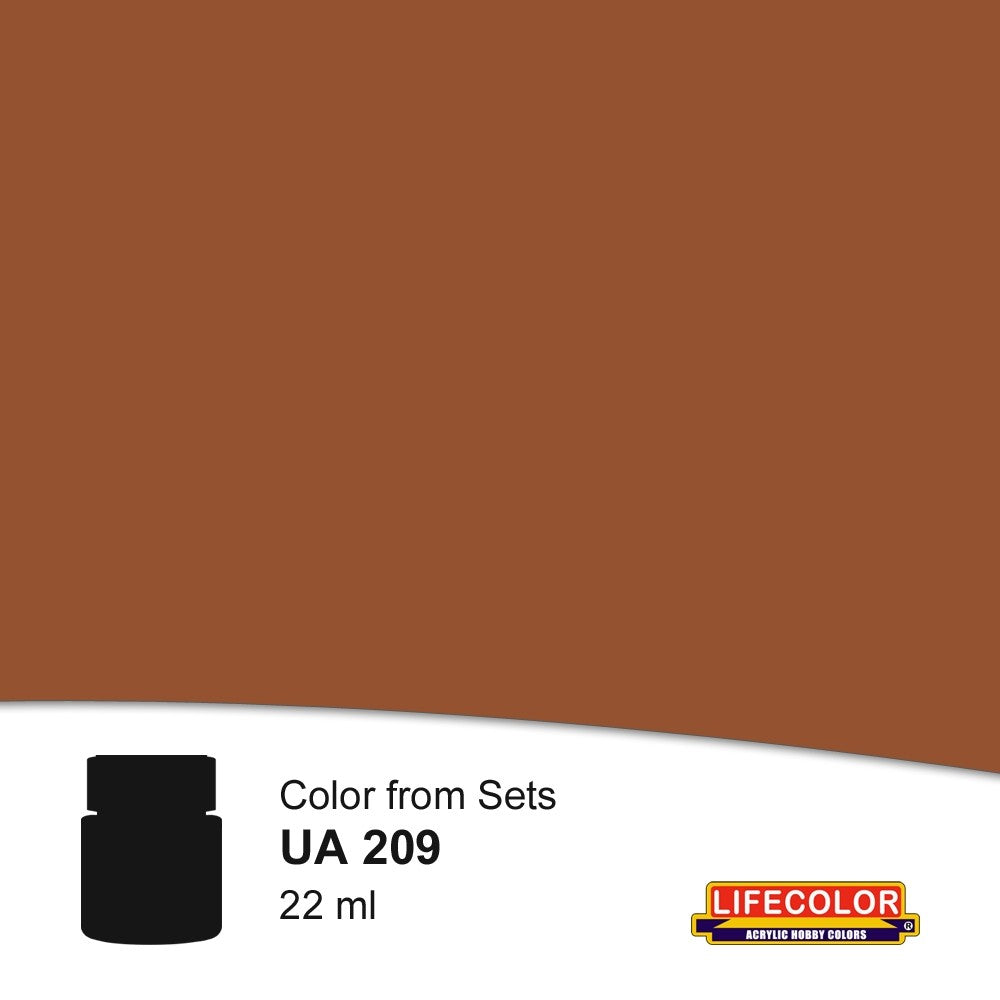 Lifecolor 209 Signal Brown RAL8002 Acrylic for CS3 German WWII Tanks (22ml Bottle)