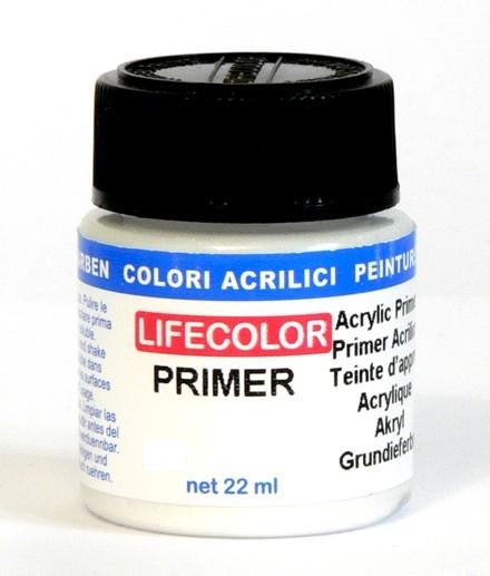 Lifecolor 2110 White Acrylic Primer (22ml Bottle)