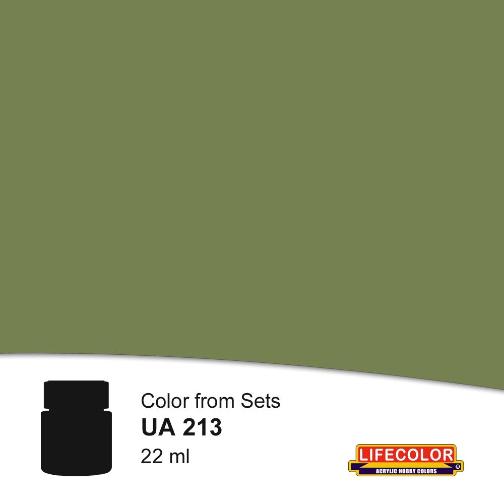 Lifecolor 213 Green Grey Acrylic for CS8 Italian WWII Army (22ml Bottle)
