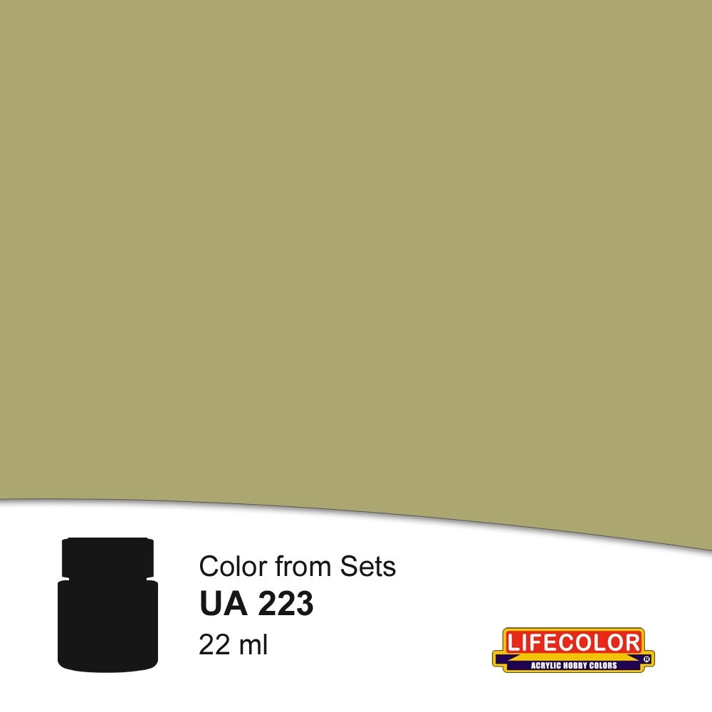 Lifecolor 223 Olive Drab Faded Type 1 Acrylic for CS11 US Vehicles (22ml Bottle)