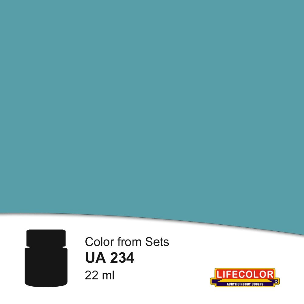 Lifecolor 234 German Light Blue RAL5012 Acrylic for CS22 Axis WWII Tank Interiors (22ml Bottle)