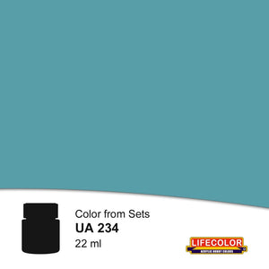 Lifecolor 234 German Light Blue RAL5012 Acrylic for CS22 Axis WWII Tank Interiors (22ml Bottle)