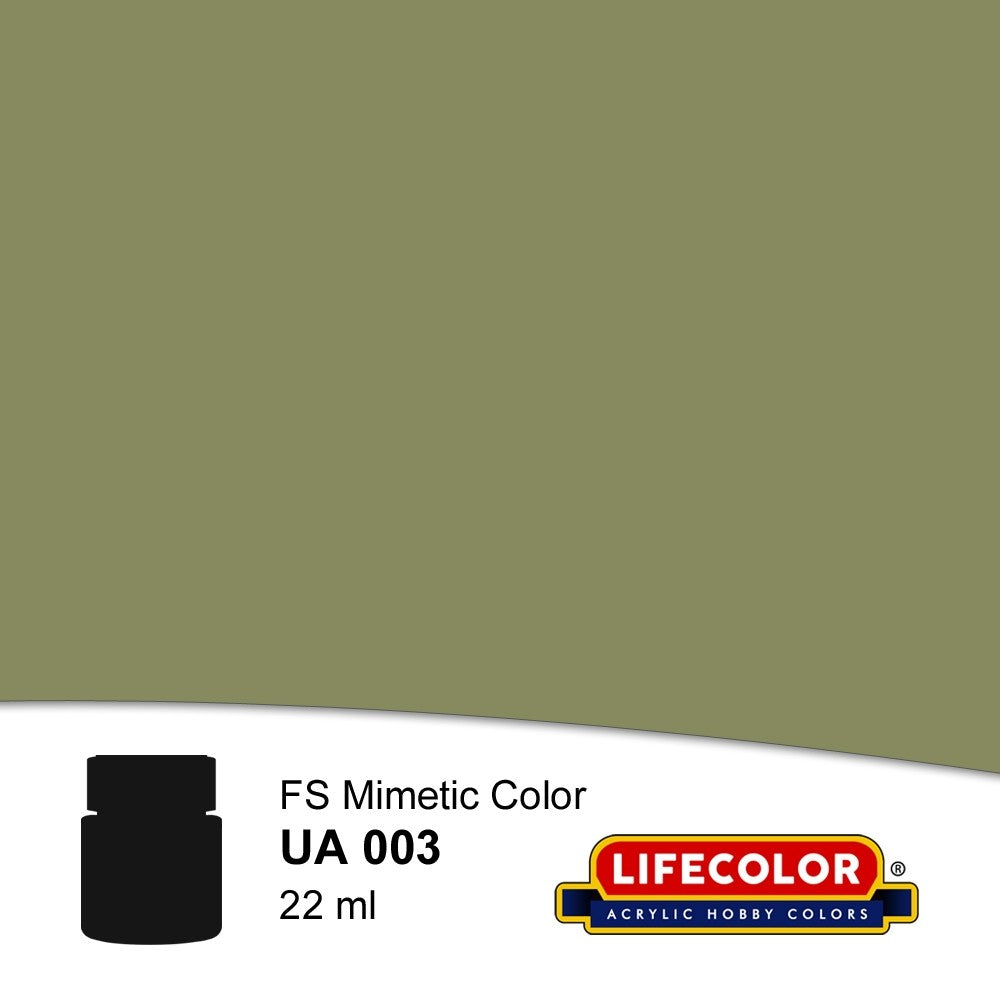 Lifecolor 3 Olive Drab Weathered FS34088 Acrylic (22ml Bottle)