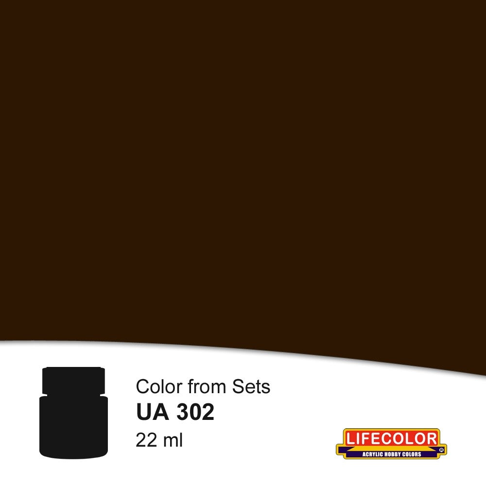 Lifecolor 302 Brown FS30051 Acrylic for CS2 NATO Units (22ml Bottle) (D)