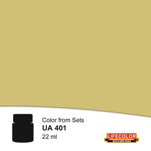 Lifecolor 401 Tropical Tan 1 Acrylic for CS4 German WWII Uniforms (22ml Bottle)