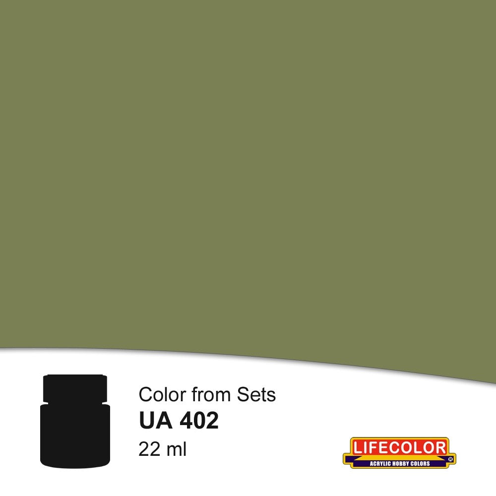 Lifecolor 402 Field Grey 1 Acrylic for CS4 German WWII Uniforms (22ml Bottle)