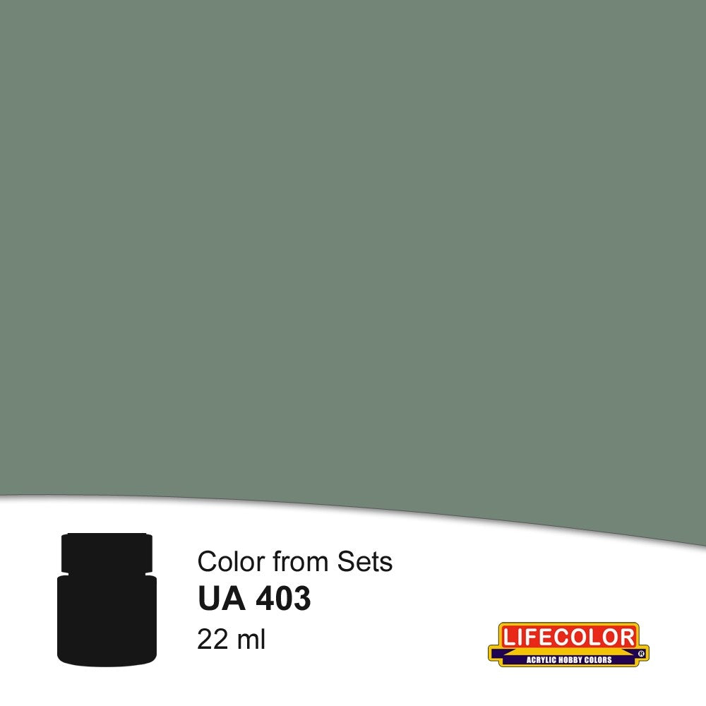 Lifecolor 403 Field Grey 2 Acrylic for CS4 German WWII Uniforms (22ml Bottle)