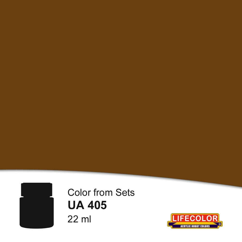 Lifecolor 405 Brown Service Shirt Acrylic for CS4 German WWII Uniforms (22ml Bottle)