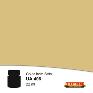 Lifecolor 406 Tropical Tan 2 Acrylic for CS4 German WWII Uniforms (22ml Bottle)