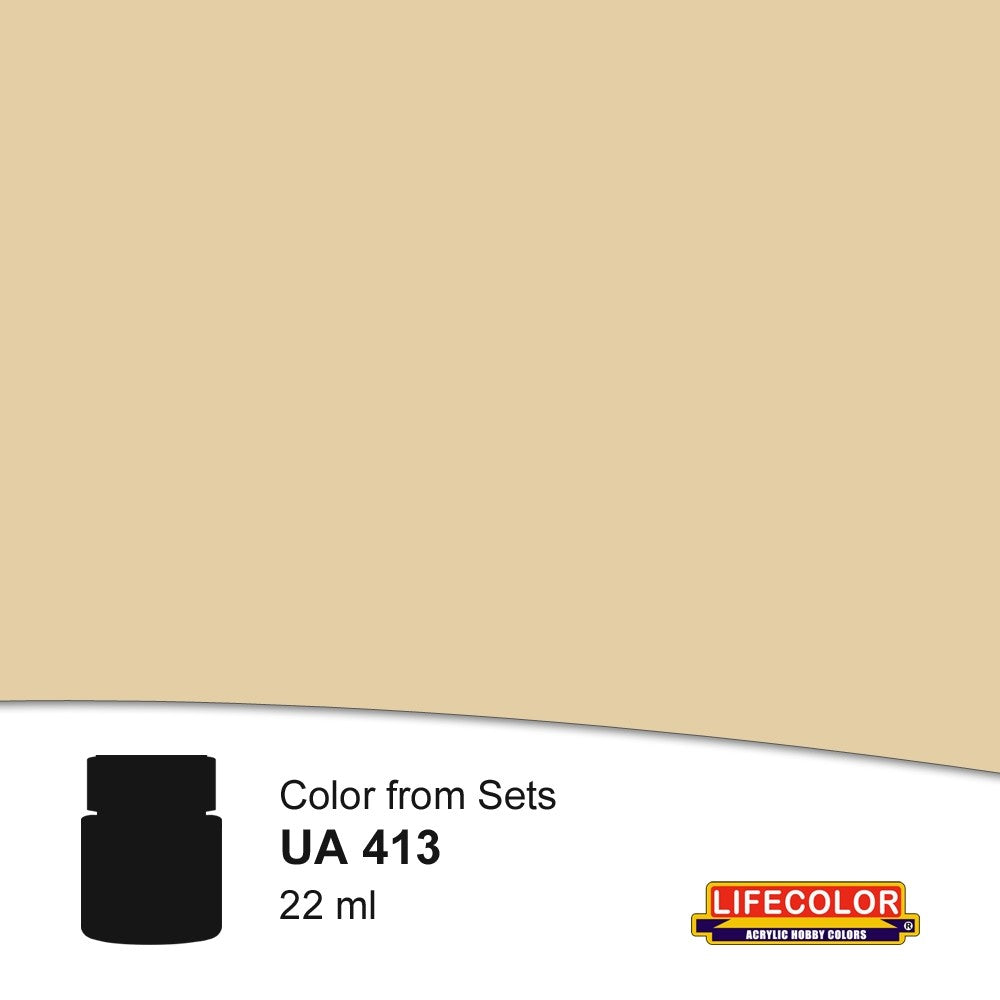 Lifecolor 413 Khaki N. Africa Acrylic for CS14 Italian WWII Uniforms (22ml Bottle)