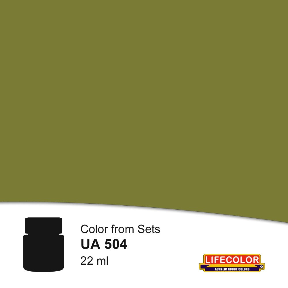 Lifecolor 504 Grey RLM02 Acrylic for CS6 German WWII Luftwaffe (22ml Bottle)